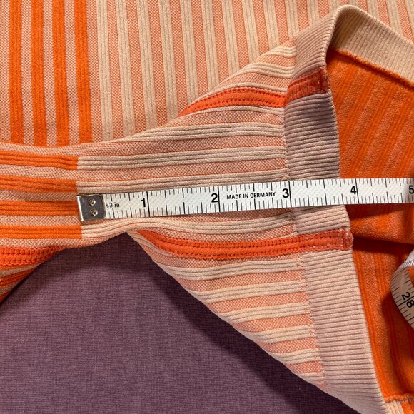 Free People Movement Striped Mixing Shorts in Papaya (Orange Colorblock)- Medium - Picture 5 of 8